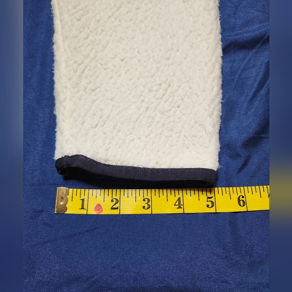 J. Crew Women's Ivory Fleece Sherpa Polartec Long Sleeve Full Zipper Jacket - XL - Picture 8 of 11